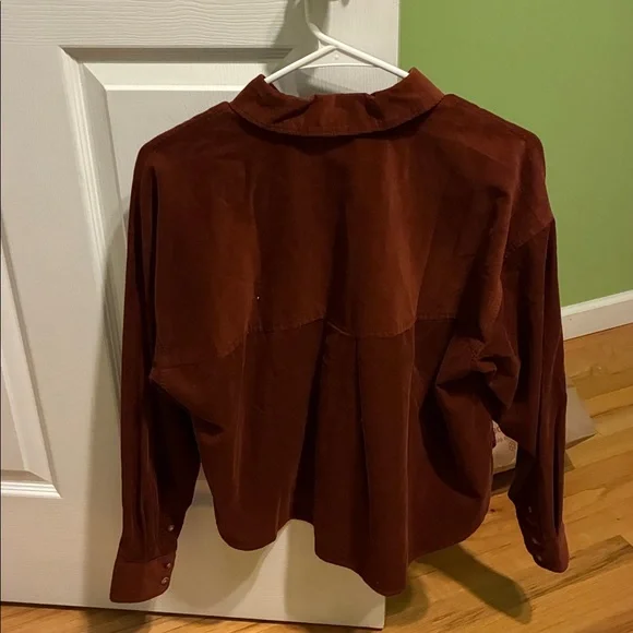 NWT: madewell boxy corduroy button up - Picture 6 of 11